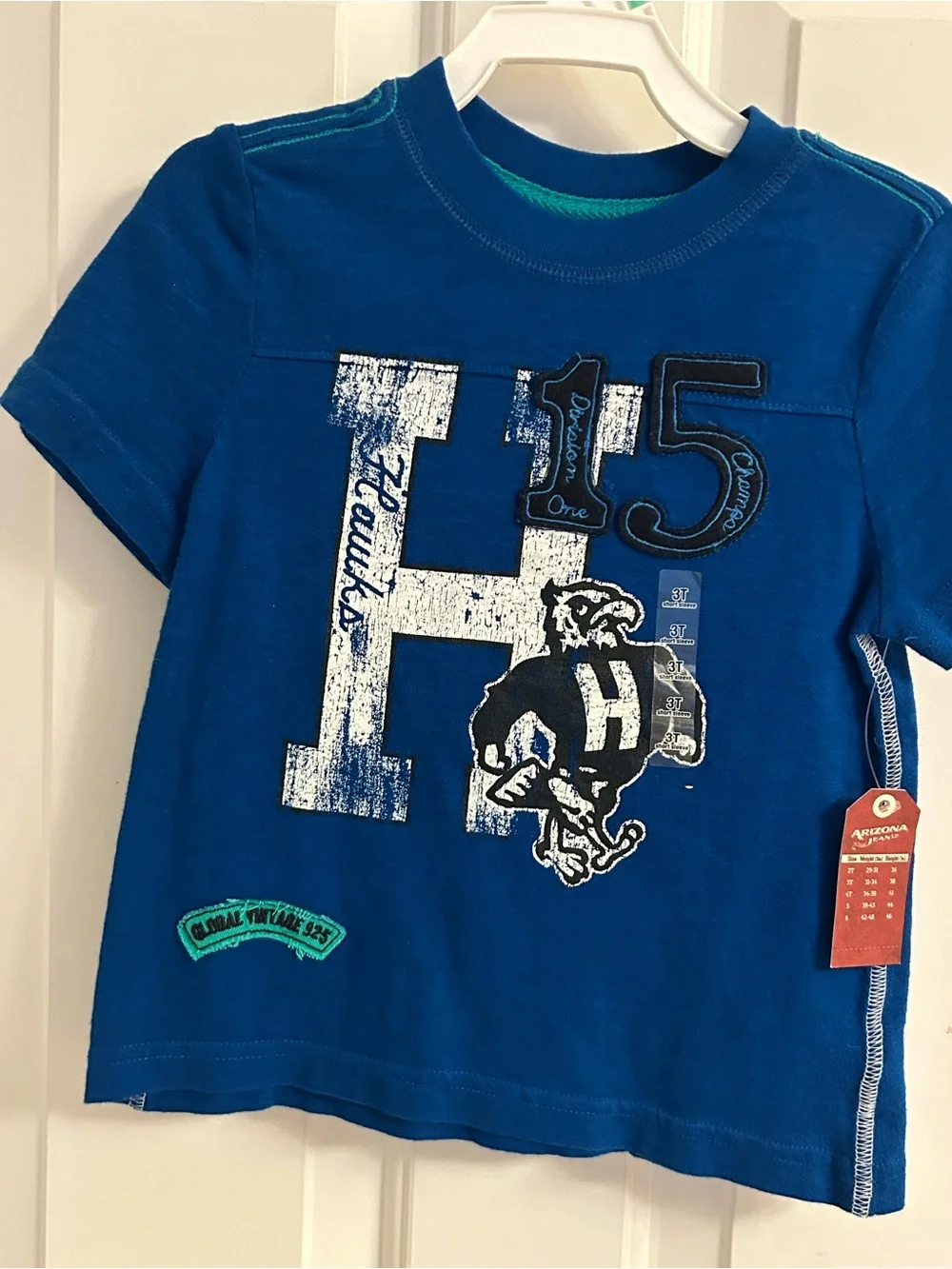 NWT-Boys Arizona Jean Company Royal Blue H15 Graphic Tee